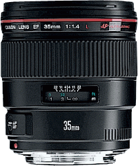 image objectif Canon 35 EF 35mm f/1.4L USM