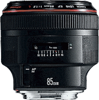 image objectif Canon 85 EF 85mm f1.2L II USM