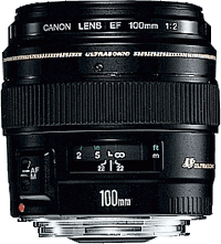 image objectif Canon 100 EF 100mm f/2 USM pour Canon