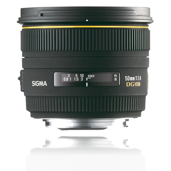 image objectif Sigma 50 50mm F1.4 EX DG HSM pour Sony